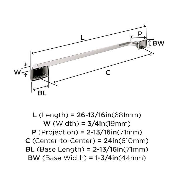 Amerock Highland Ridge 24" Towel Bar