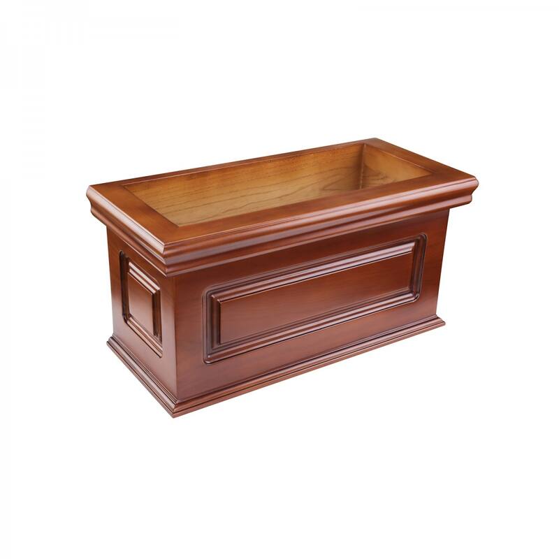 Light Mahogany Wood Raised Panel Tank for High Tank Toilet Renovators Supply