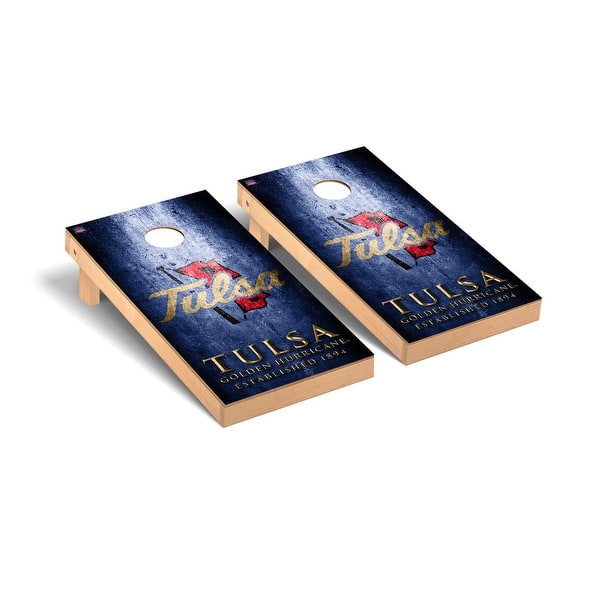 slide 2 of 5, University of Tulsa Golden Hurricane Museum Cornhole Board Set