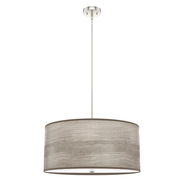 grey drum chandelier