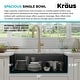 preview thumbnail 24 of 122, KRAUS Bellucci Workstation Undermount Granite Composite Kitchen Sink