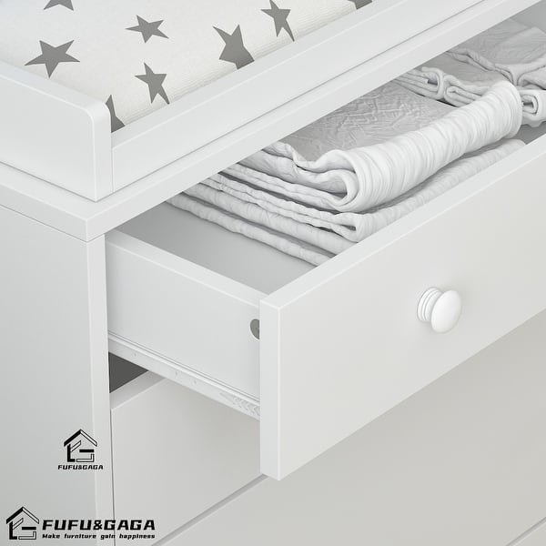storkcraft modern 2 drawer changing table dresser Storkcraft Modern Nursery Changing Table Dresser, White