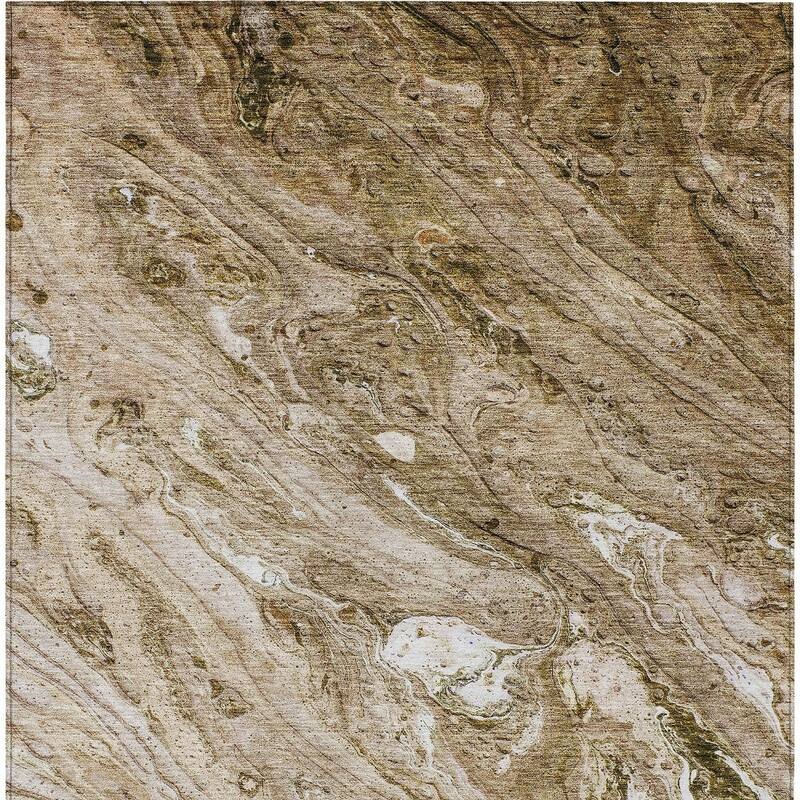 HomeRoots Abstract Transitional Rectangle Outdoor Rug