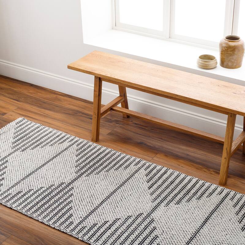 Joyce Modern & Contemporary Area Rug - 2' 6" x 8' - Brown/Black