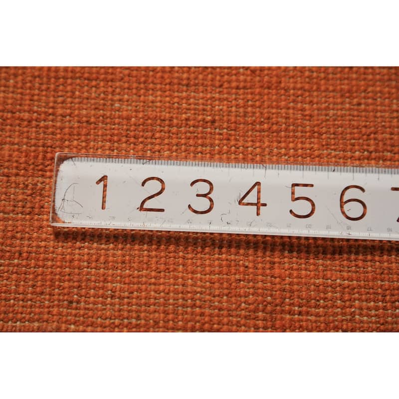 Orange Gabbeh Oriental Area Rug Handmade Wool Carpet - 6'8" x 9'5"