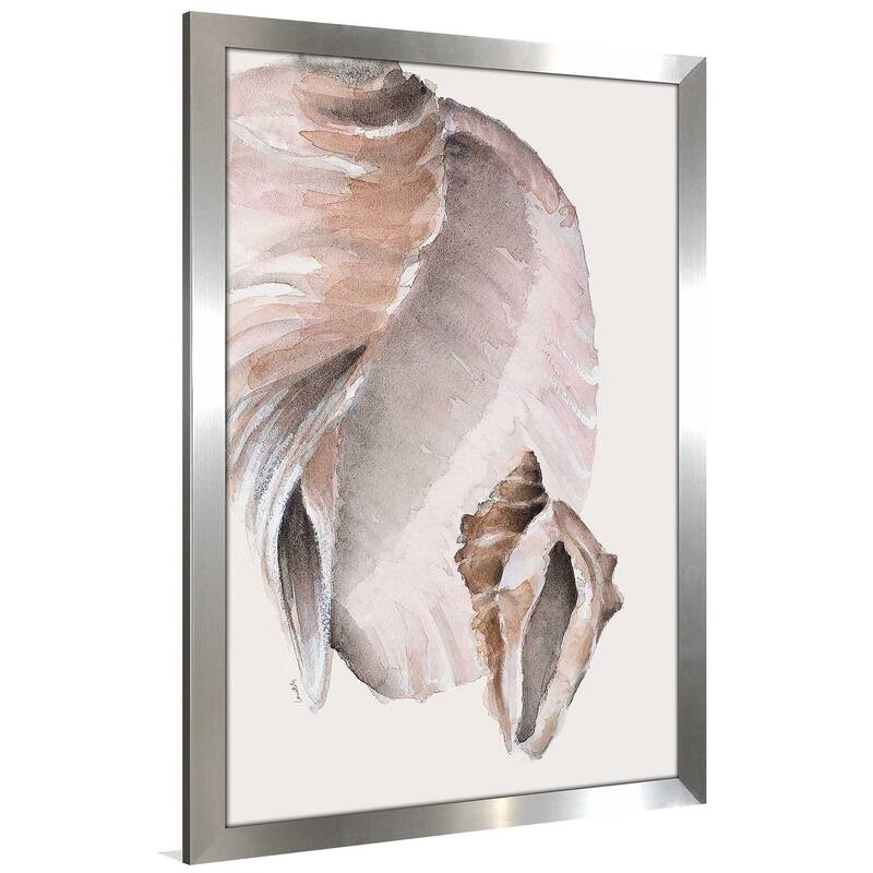 "Tonal Shell on Cream II" Print on Acrylic.