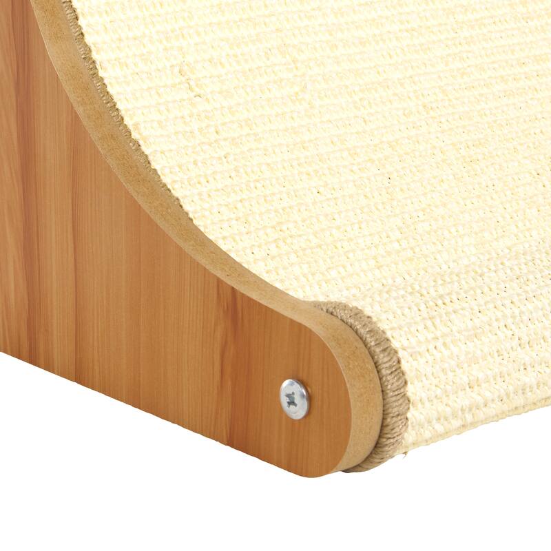 SAFAVIEH Home Natural/Ivory 13"W x 15''L x 18"H Sisal Cat Scratch Lounger - 13"W x 15''L x 18"H