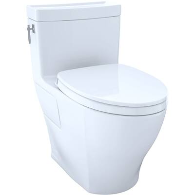 TOTO Aimes 1.28 GPF One-Piece Elongated Toilet with CeFiONtect Ceramic