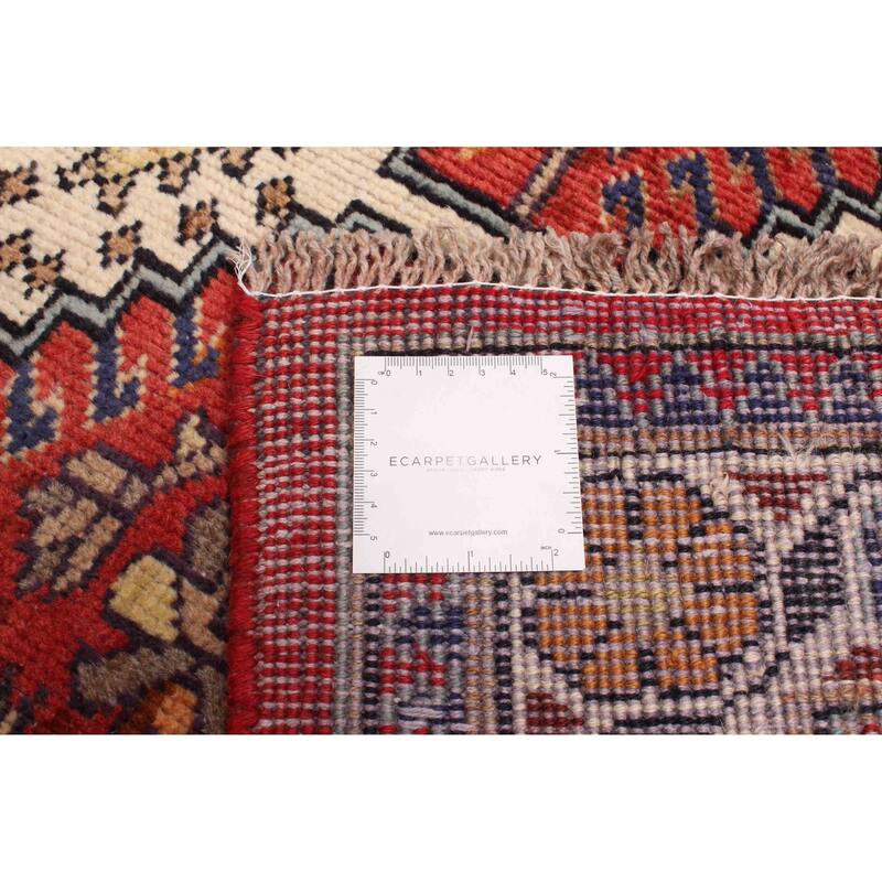 ECARPETGALLERY Hand-knotted Konya Anatolian Red Wool Rug - 3'5 x 9'8