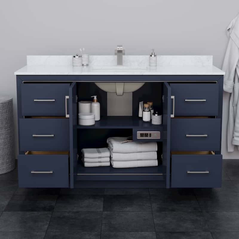Icon Single Bathroom Vanity Cabinet, No Mirror