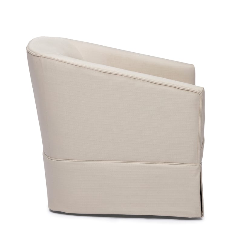 Elayne Skirted Fabric Swivel Accent Chair by Greyson Living