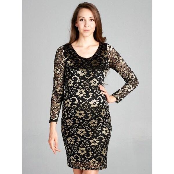 Shop Maternity Holiday Lace Dress Free Shipping On Orders Over 45