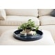 preview thumbnail 20 of 89, Kate and Laurel Lipton Round Decorative Tray with Metal Handles
