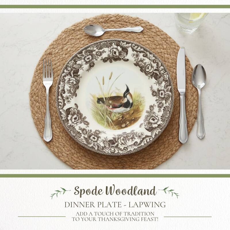 Spode Woodland Dinner Plate Birds Motif - 10.5