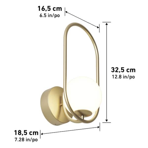 Artika Bloom Integrated LED Wall Sconce Light Gold