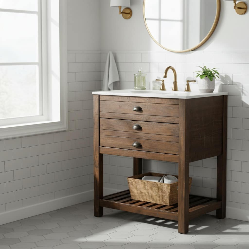 Fiskin Rustic One Drawer Sink Vanity