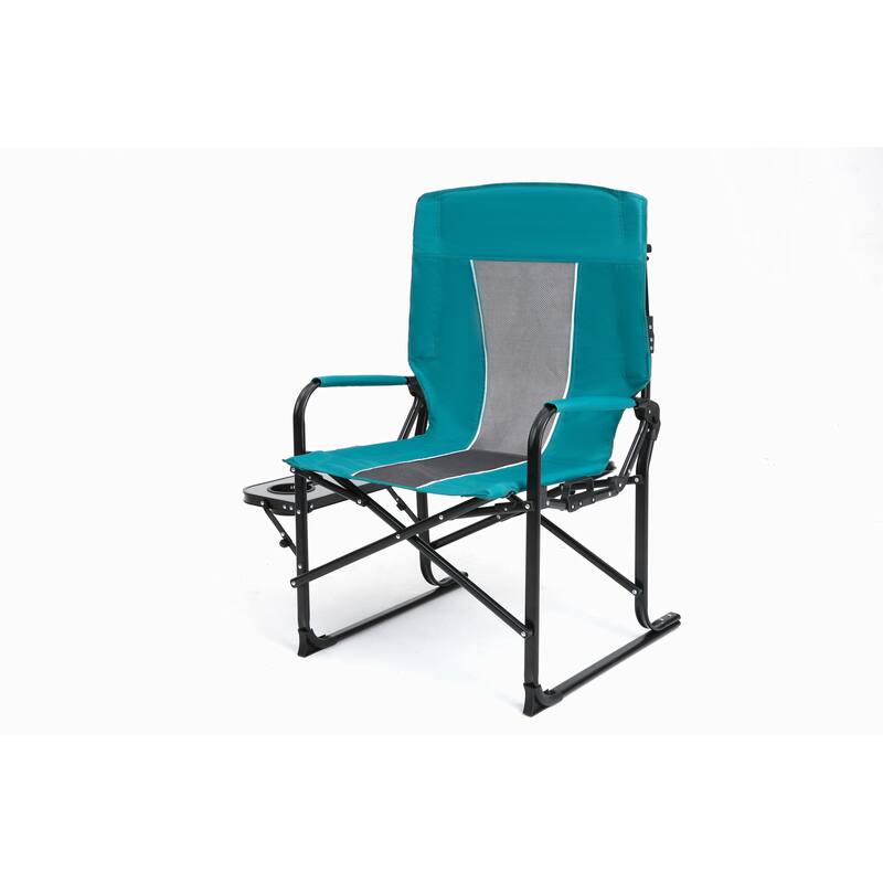 Camping Directors Chair, Heavy Duty,Oversized Portable Folding Chair With Side Table,Pocket For Beach