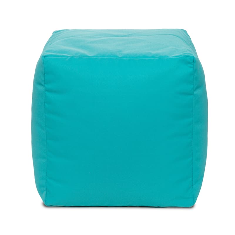 Gouchee Home Cube Soleil Outdoor/Indoor Ottoman - Peacock