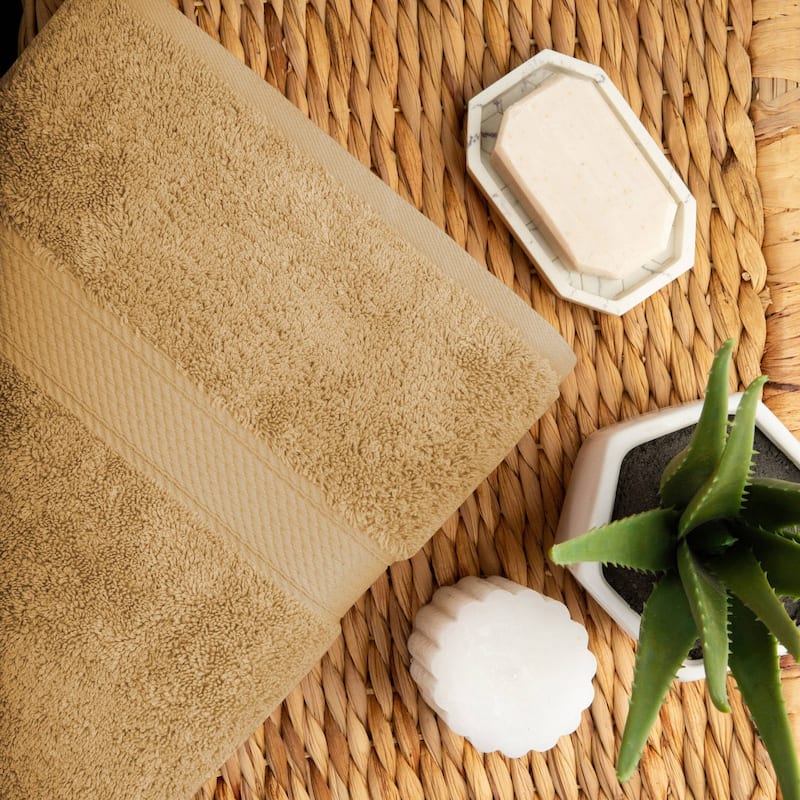 Superior Egyptian Cotton Pile Heavyweight Bath Towel Set of 2