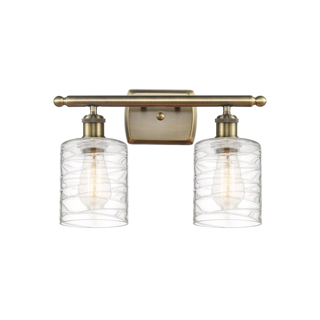 Innovations Lighting Ballston Cobbleskill 2 Light 16" Bath Vanity Light