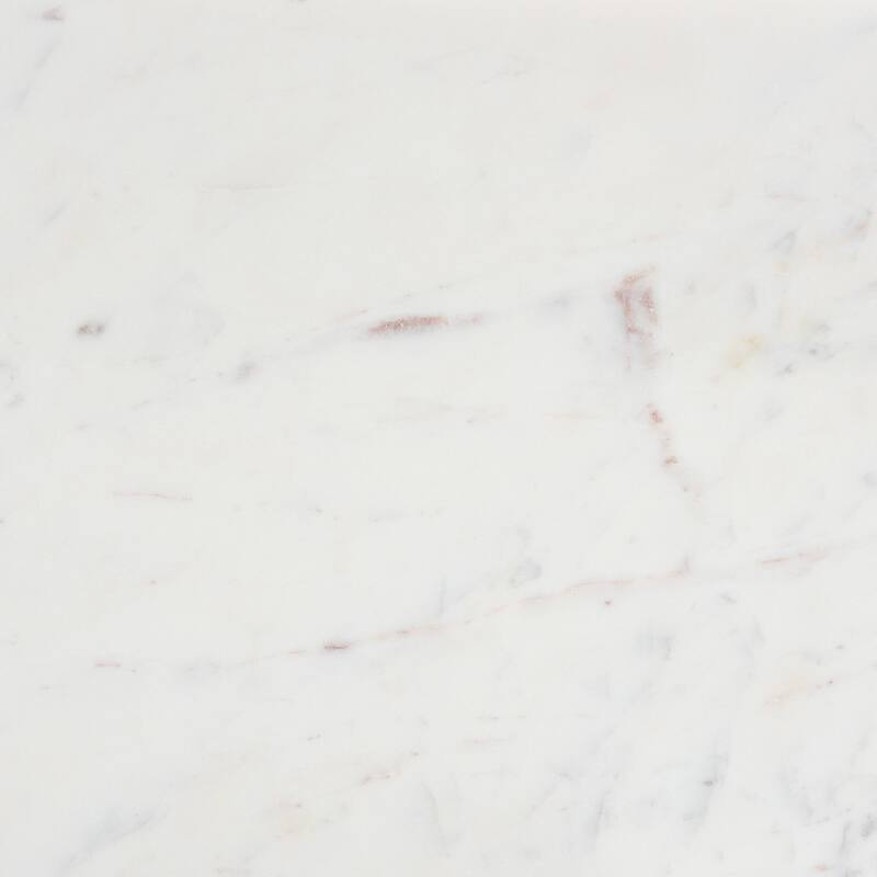 Edsel Marble Console Table - Modern Rustic Accent Table with Hand-Forged Metal Frame for Living Room or Entryway