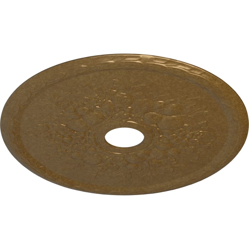 22 5/8"OD x 3 5/8"ID x 5/8"P Grape Ceiling Medallion