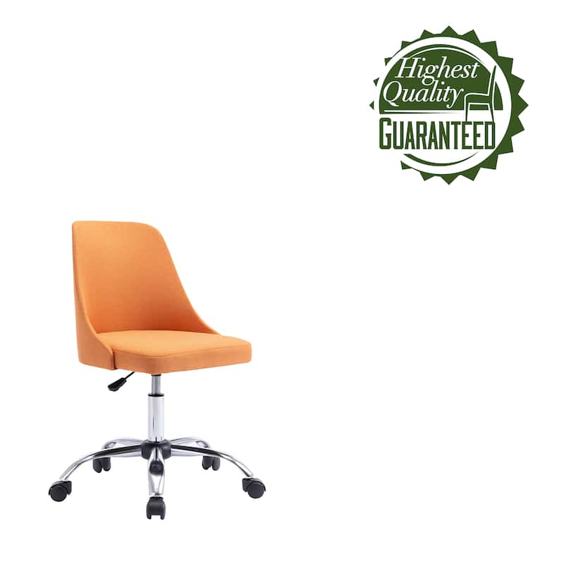 Porthos Home Roache Fabric Upholstered Office Chair with Chrome Base