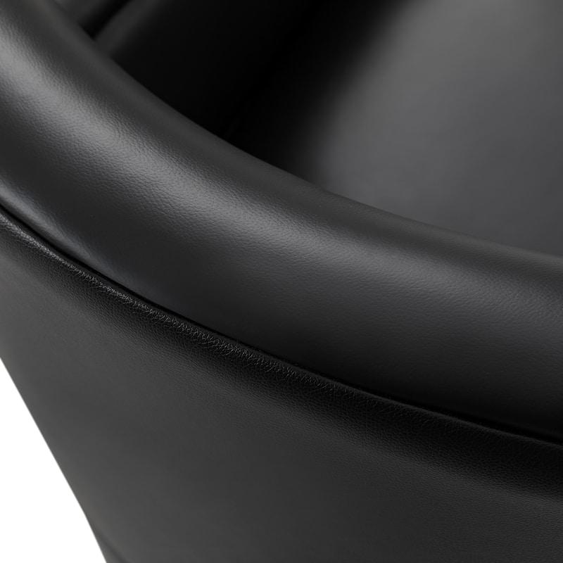 Pascual Classic Genuine Leather Swivel Chair With Nailhead Trim Arm Set of 2 by HULALA HOME