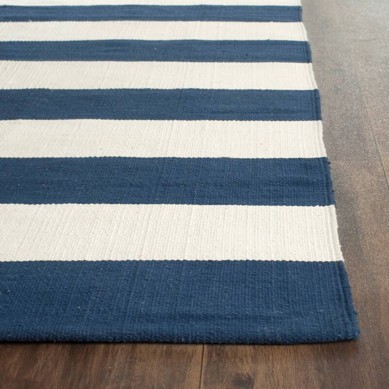 SAFAVIEH Handmade Montauk Caspian Stripe Cotton Flatweave Rug
