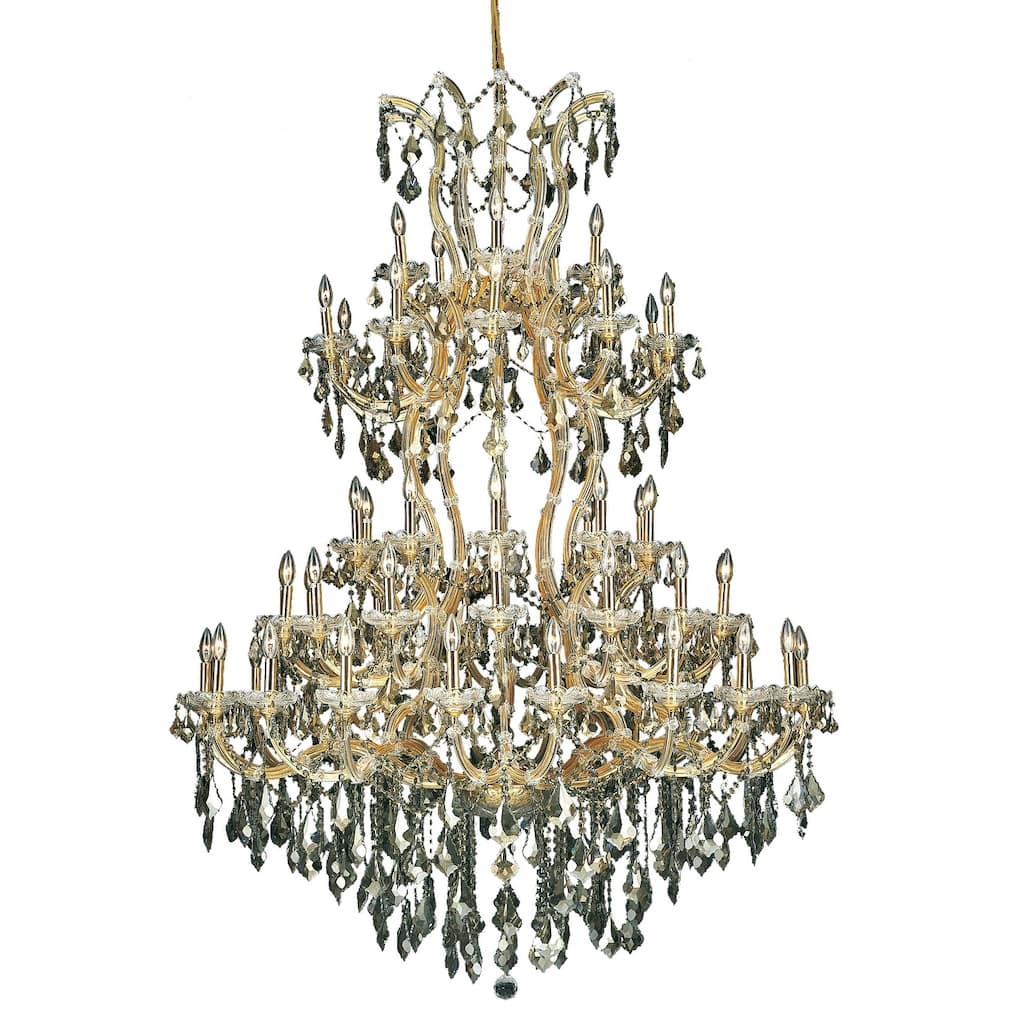 Fleur Illumination Collection Chandelier D:54in H:72in Lt:61 Gold Finish