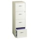 preview thumbnail 3 of 12, Space Solutions Pearl White 4 Drawer Metal Vertical File Cabinet