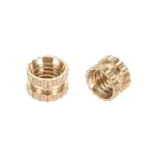 thumbnail image 2 of 50x M3 X 3mm OD4.1mm Brass Knurled Threaded Inserts – Embedded Nuts For 3D Printing/Wood 2 of 5