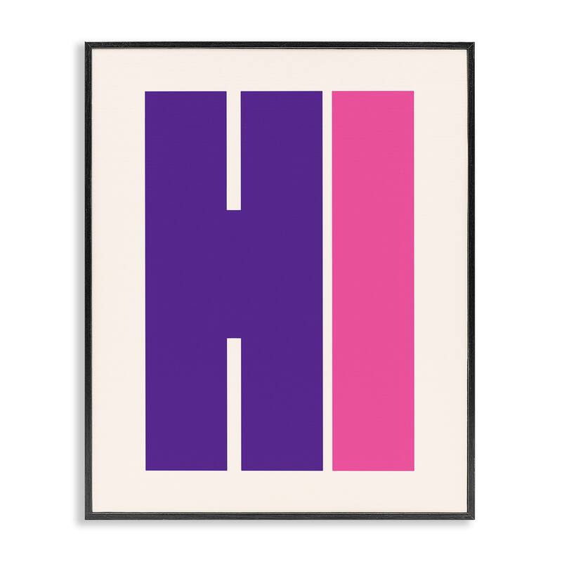 Stupell Hi Contemporary Typography Framed Giclee Art Design By House of Lulu - 24 x 30 - Black