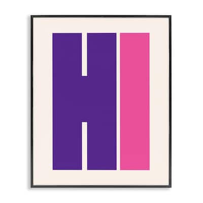 Stupell Hi Contemporary Typography Framed Giclee Art Design By House of Lulu