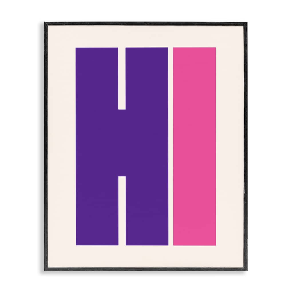 Stupell Hi Contemporary Typography Framed Giclee Art Design By House of Lulu