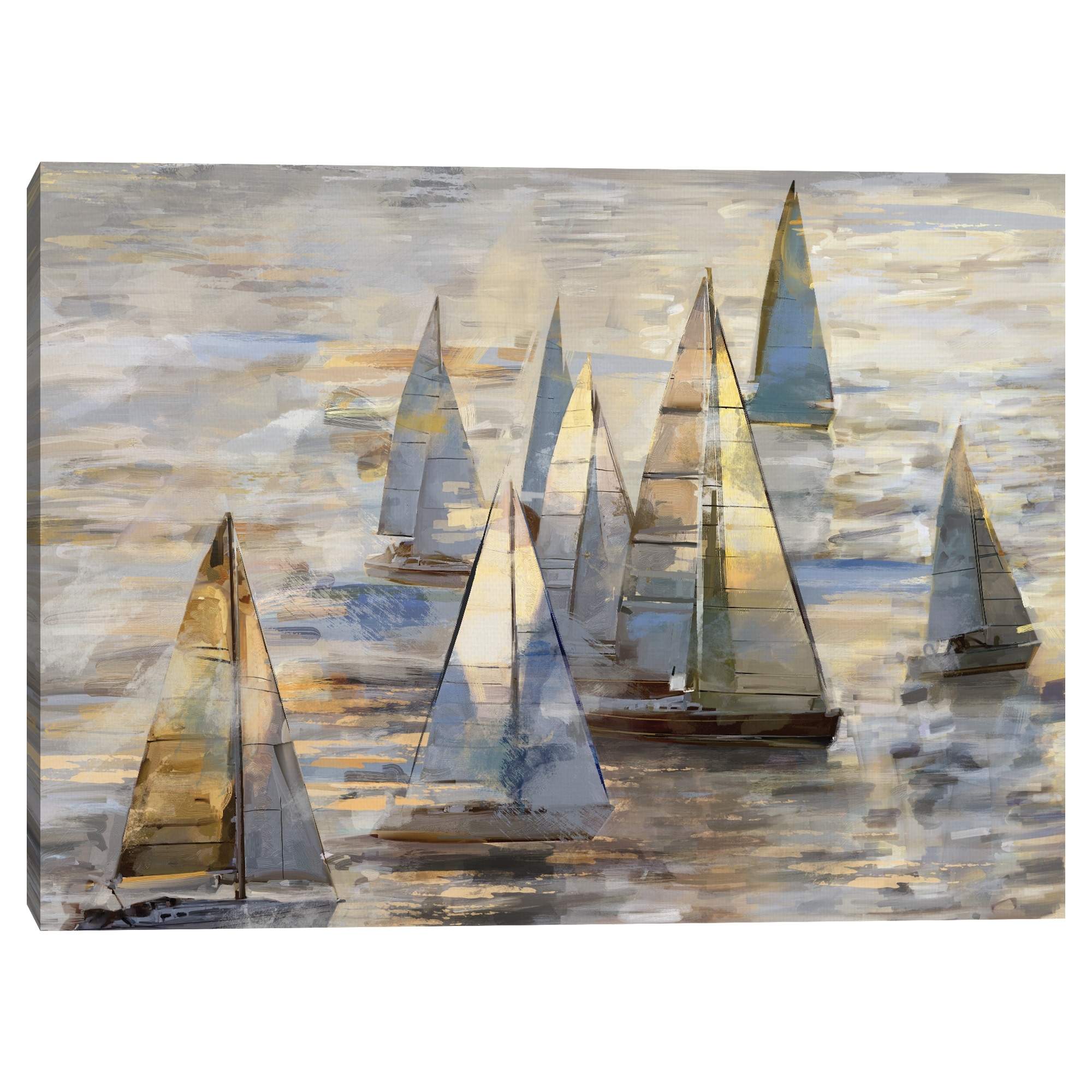 Sailing at Dusk Light by Studio Arts Canvas Art Print