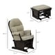 preview thumbnail 3 of 43, HOMCOM Nursery Glider Rocking Chair with Ottoman Cushion Seating