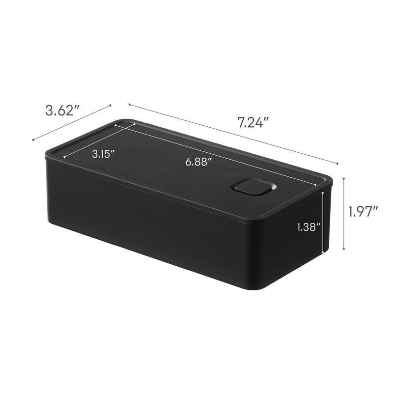 Yamazaki Home Vacuum-Sealing Bento Box, Polypropylene, 500ml - L 3.62 x W 7.24 x H 1.97 inches