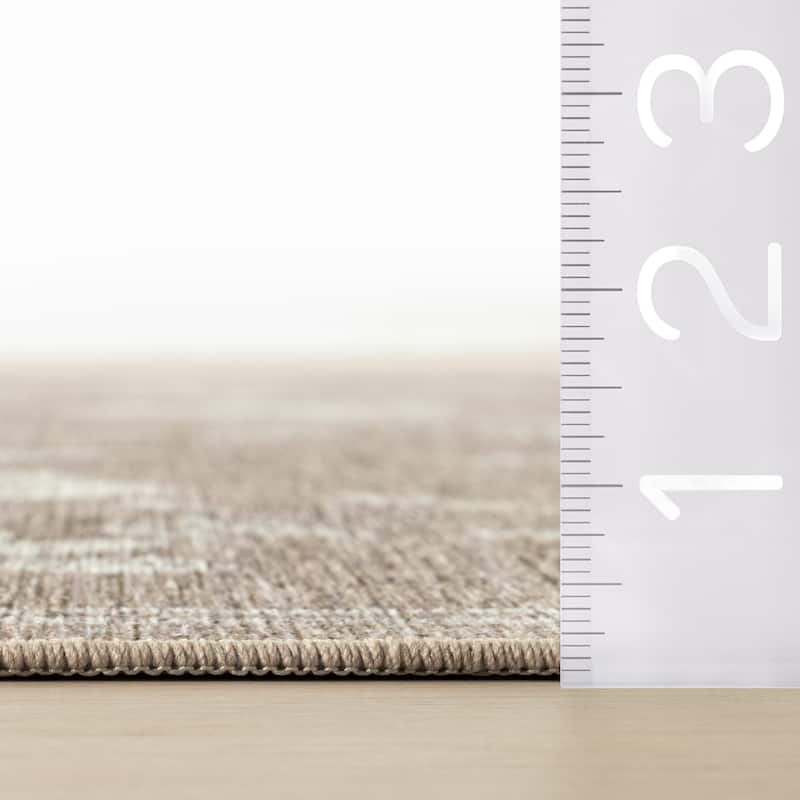 Nuloom Camiree Floral Farmhouse Washable Area Rug