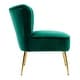 preview thumbnail 27 of 85, Heaven Contemporary Velvet Upholstered Accent Chair