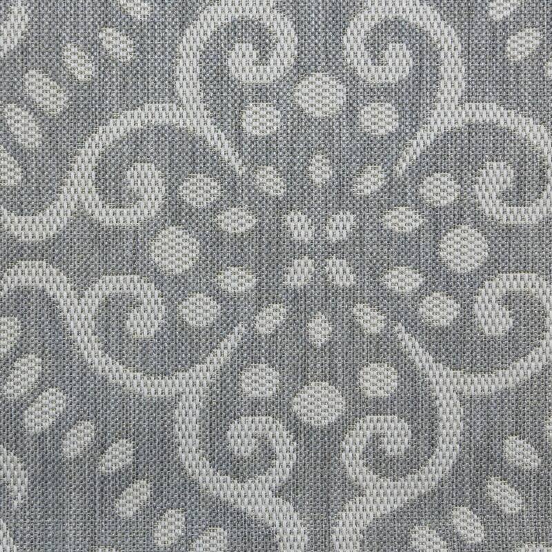Gertmenian Paseo Powis Steel Grey Transitional Indoor/ Outdoor Area Rug