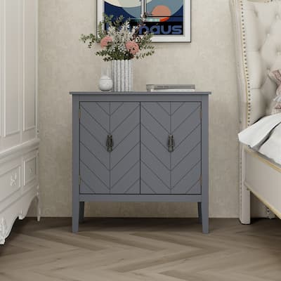 Vintage Style 2 Door Wooden Cabinet Storage Sideboard