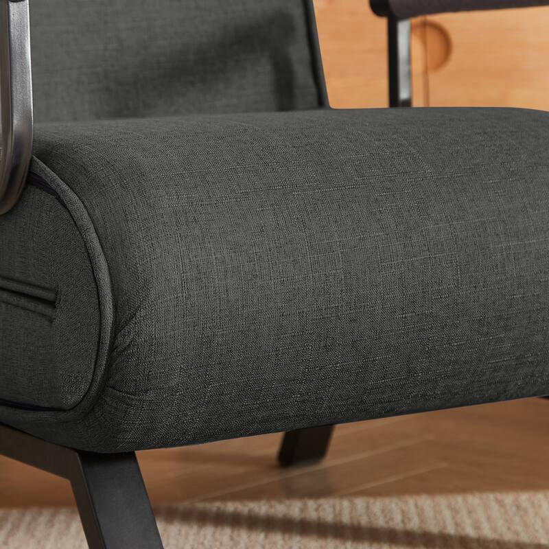 Linen 5-in-1 Folding Chair Bed with 5-Position Backrest, 450lb Capacity and Removable Pillow