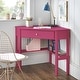 preview thumbnail 17 of 24, Simple Living Lincoln Corner Desk Magenta Pink
