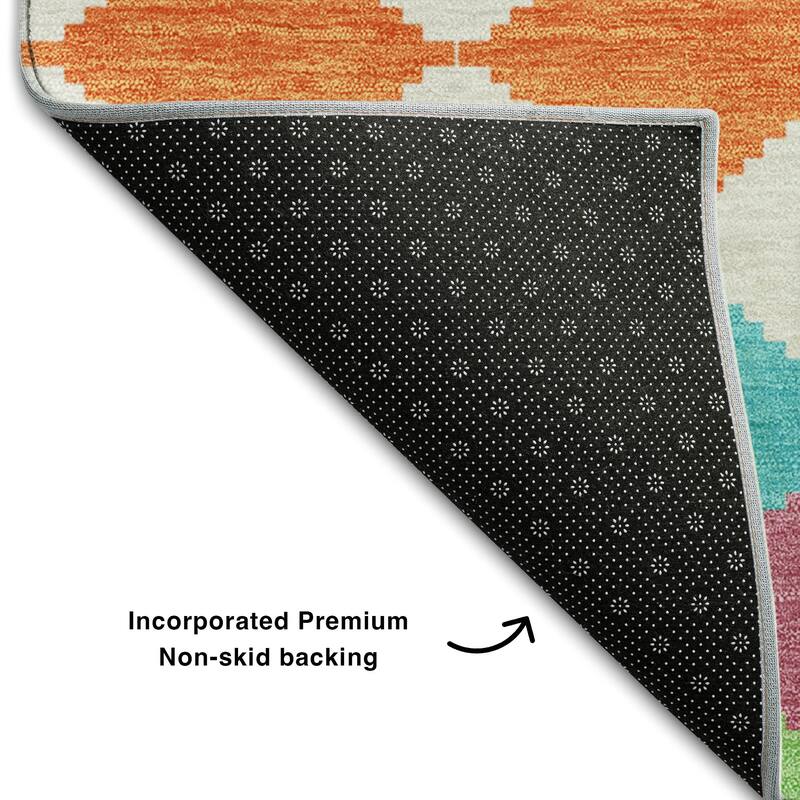 Premium Washable Super Soft Diamond Modern Mayfield Rug