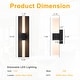 preview thumbnail 7 of 10, Dimmable LED Wall Sconce - Matte Black T-Shaped Frosted Acrylic - 5 x 18 Inch(WxH)