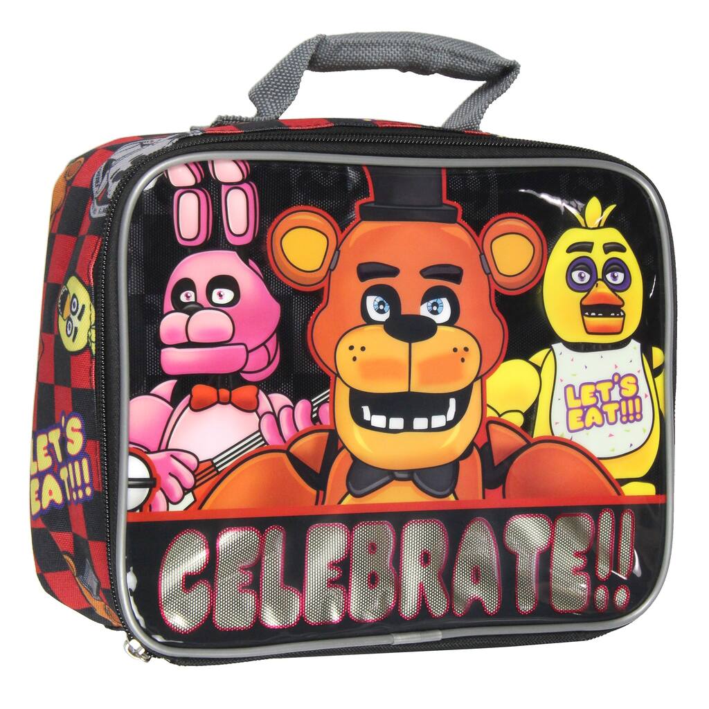 Five Nights At Freddy's Celebrate Lunch Box insulated Video Game Lunch Bag Tote - One Size