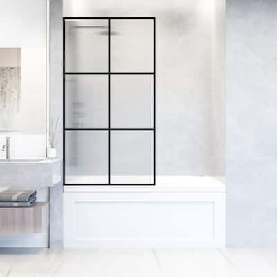 Vigo VG6091FL3462 Ventana 62" High x 33-3/4" Wide Shower Screen Framed