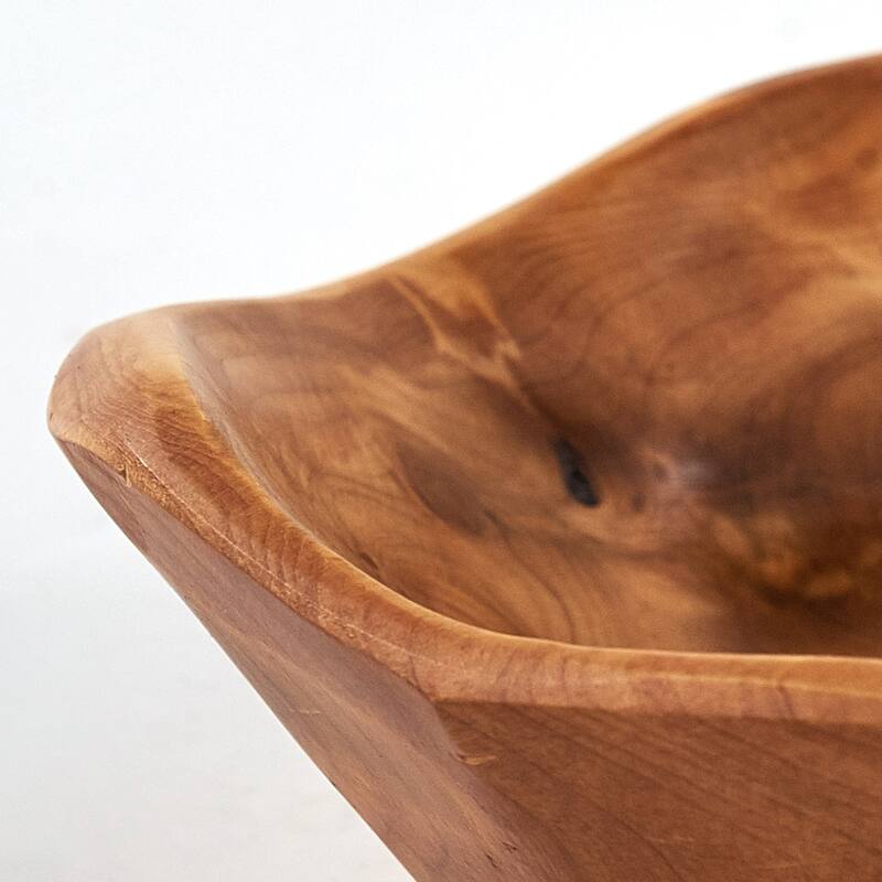 Greenage Cedar Fruit Bowl, Wooden Storage Natural Crafts Serving Bowls