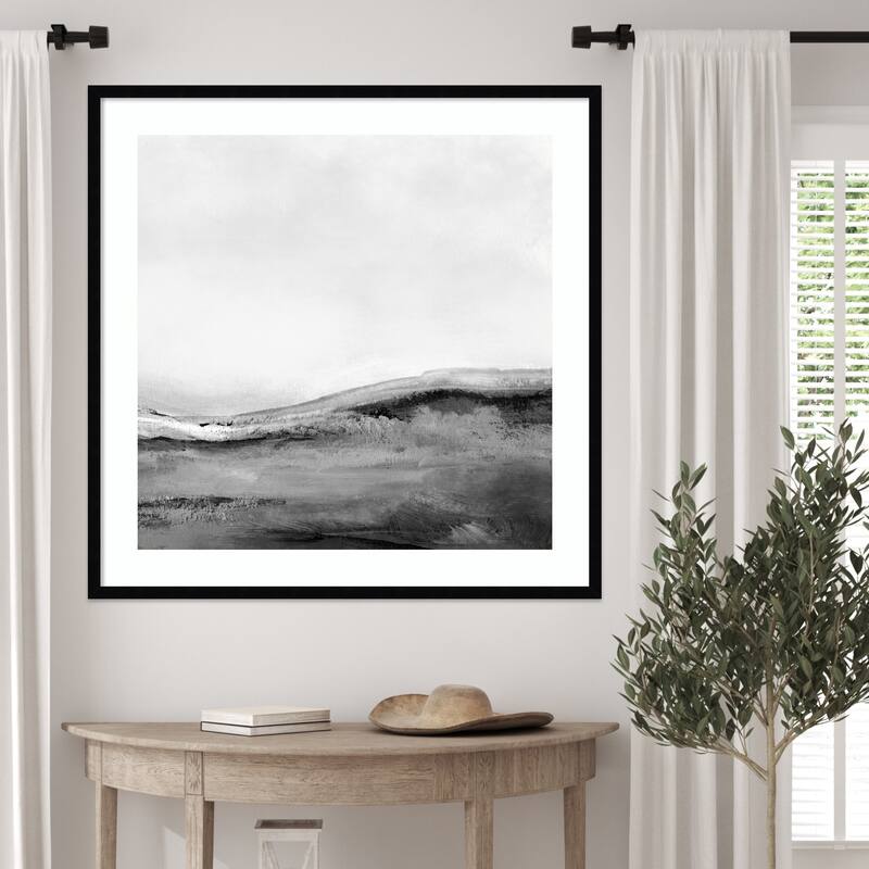 Mono Landscape No. 2 by Dan Hobday Wood Framed Wall Art Print